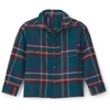 image:imageOshKosh BGosh Boys Long Sleeve Woven Buttonfront ShirtGreen Blue Brown Plaid Flannel