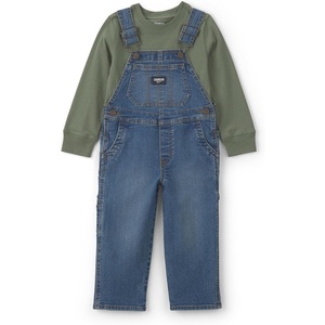 image:imageOSHKOSH BGOSH Baby Boys 2piece Overall SetsBlue Olive Green