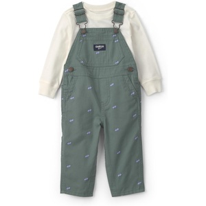 image:imageOSHKOSH BGOSH Baby Boys 2piece Overall SetsGreen Car Print