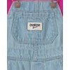 image:imageOSHKOSH BGOSH Baby Girls 2piece Overall SetsDenim Floral Embroidery