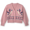 image:imageOSHKOSH BGOSH Girls Cardigan SweaterPink Mauve Bird