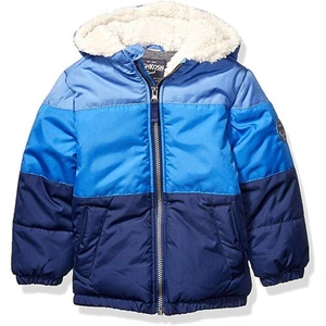 image:imageOshKosh BGosh boys Heavyweight Winter Jacket With Sherpa LiningBlue Color Block Trio