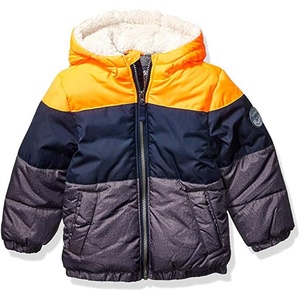image:imageOshKosh BGosh boys Heavyweight Winter Jacket With Sherpa LiningOrange Color Block Trio