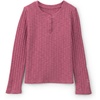 image:imageOSHKOSH BGOSH Girls LongSleeve Fashion TopPink Ribbed