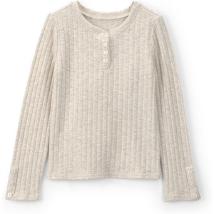image:imageOSHKOSH BGOSH Girls LongSleeve Fashion TopCream Ribbed