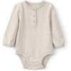 image:imageOSHKOSH BGOSH Baby Girls Longsleeve BodysuitCream Pointelle