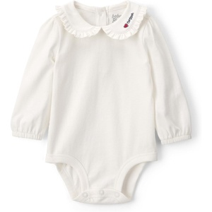 image:imageOSHKOSH BGOSH Baby Girls Longsleeve BodysuitWhite Collared Embroidery
