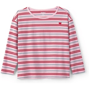 image:imageOshKosh BGosh Baby Girls LongSleeve Fashion TopRed Pink Heart Striped