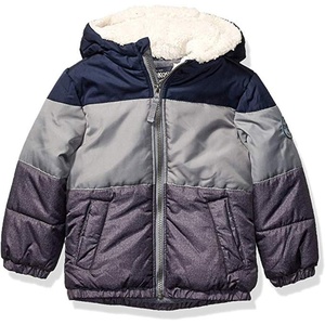 image:imageOshKosh BGosh boys Heavyweight Winter Jacket With Sherpa LiningNavy Color Block Trio