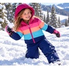image:imageOSHKOSH BGOSH Girls Ski Jacket and Snowbib Snowsuit OutfitRainbow Pink  Neon  Royal