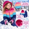 image:imageOSHKOSH BGOSH Girls Ski Jacket and Snowbib Snowsuit OutfitRainbow Pink  Neon  Royal