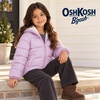 image:imageOshKosh Bgosh Girls Puffer Jacket Heavyweight Insulated Hooded Winter CoatLilac