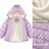 image:imageOshKosh Bgosh Girls Puffer Jacket Heavyweight Insulated Hooded Winter CoatLilac