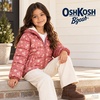 image:imageOshKosh Bgosh Girls Puffer Jacket Heavyweight Insulated Hooded Winter CoatRose
