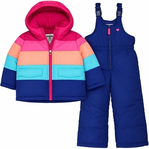 image:imageOSHKOSH BGOSH Girls Ski Jacket and Snowbib Snowsuit OutfitRainbow Pink  Neon  Royal