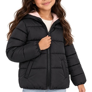 image:imageOshKosh Bgosh Girls Puffer Jacket Heavyweight Insulated Hooded Winter CoatBlack
