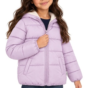 image:imageOshKosh Bgosh Girls Puffer Jacket Heavyweight Insulated Hooded Winter CoatLilac