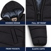image:imageOshKosh Bgosh Boys Puffer Jacket Heavyweight Insulated Hooded Winter CoatBlack