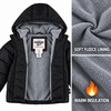 image:imageOshKosh Bgosh Boys Puffer Jacket Heavyweight Insulated Hooded Winter CoatBlack