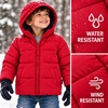 image:imageOshKosh Bgosh Boys Puffer Jacket Heavyweight Insulated Hooded Winter CoatRed