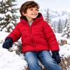 image:imageOshKosh Bgosh Boys Puffer Jacket Heavyweight Insulated Hooded Winter CoatRed