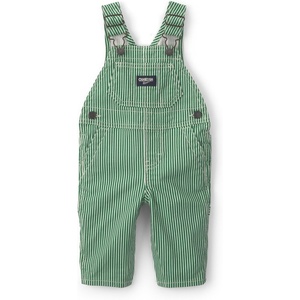 image:imageOSHKOSH BGOSH Baby Worlds Best OverallsWhite Green Stripe